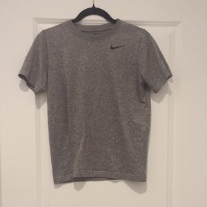 Nike Kids Heather Gray Short Sleeve Tee